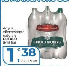 Cutolo rionero - Acqua Effervescente Naturale