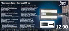 Solo - Lampada Solaire Da Muro 270 Led