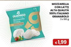 Granarolo - Mozzarella Con Latte Alta Qualità 100% Italiano 3 X 100 G