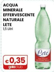 Lete - Acqua Minerale Effervescente Naturale 1,5 Litri
