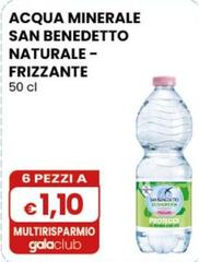 San Benedetto - Acqua Minerale Naturale-Frizzante 50 Cl