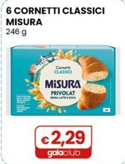Misura - 6 Cornetti Classici 246 G