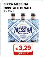 Messina - Birra Cristalli Di Sale 3 X 33 Cl