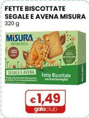Misura - Fette Biscottate Segale E Avena 320 G