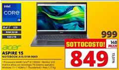 Acer - Aspire 15 Notebook A15-51M-96K9