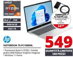HP - Notebook 15-FC1008NL