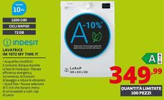 Indesit - Lavatrice IM 1072 MY TIME IT