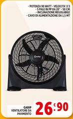 Gadip - Ventilatore Da Pavimento 