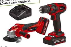 Einhell - Set 18v Trapano + Smerigliatrice A Batteria
