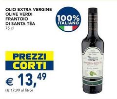 Frantoio di santa tèà - Olio Extra Vergine Olive Verdi