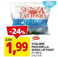 Vitalibre - Mozzarella Senza Lattosio