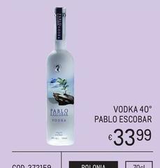 Vodka 40° Pablo Escobar
