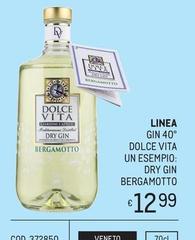 Lines - Gin 40° Dolce Vita Un Esempio: Dry Gin Bergamotto