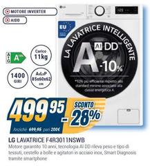LG - Lavatrice F4R3011NSWB