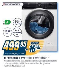 Electrolux - Lavatrice EW6FZBG215