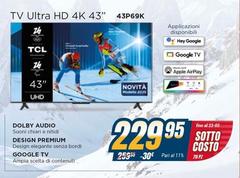 TCL - Tv Ultra Hd 4K 43