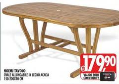 Doemi - Tavolo Ovale Allungabile In Legno Acacia