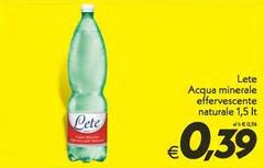 Lete - Acqua Minerale Effervescente Naturale