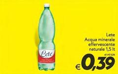 Lete - Acqua Minerale Effervescente Naturale
