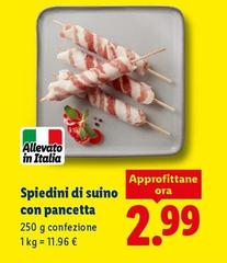 Spiedini Di Suino Con Pancetta