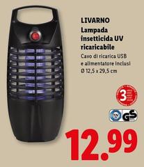 Livarno - Lampada Insetticida UV Ricaricabile