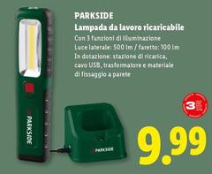 Parkside - Lampada Da Lavoro Ricaricabile