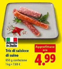 Tris Di Salsicce Di Suino