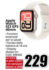 Apple - Watch SE3 GPS 40mm