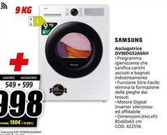 Samsung - Asciugatrice DV90DGS2A0AH