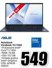 Asus - Notebook Vivobook 15 F1504