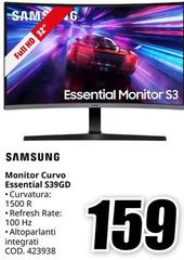 Samsung - Monitor Curvo Essential S39 Gd