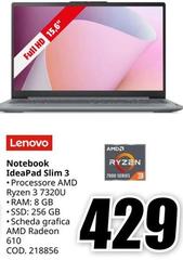 Lenovo - Notebook Ideapad Slim 3