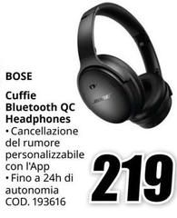 Bose - Cuffie Bluetooth QC Headphones