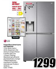 LG - Frigorifero Americano GSLV90PZ4D
