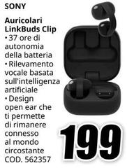 Sony - Auricolari LinkBuds Clip