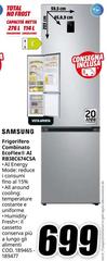 Samsung - Frigorifero Combinato EcoFlex AI 2m 390L