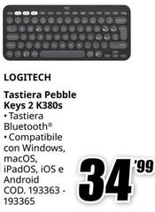 Logitech - Tagliata Pebble Keys 2 K380s