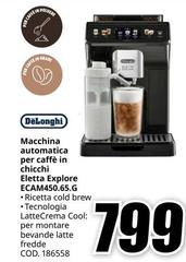 De Longhi - Macchina Automatica Per Caffè In Chicchi Eletta Explore ECAM450.65.G