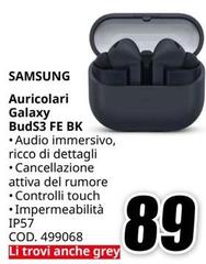 Samsung - Auricolari Galaxy Buds3 FE BK