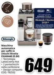 De Longhi - Macchina Automatica Per Caffè In Chicchi Rivella EXAM440.55.BG