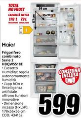 Haier - Frigorifero Combinato Serie 2 HBQW5518E