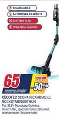 Cecotec - Scopa Ricaricabile Rockstar250othun