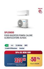 Splendid - Fisso Inverter Pompa Calore Climatizzatore Alysea