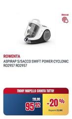 Rowenta - Aspirap S/Sacco Swift Power Cyclonic R02957 R02957