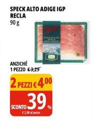 Recla - Speck Alto Adige IGP