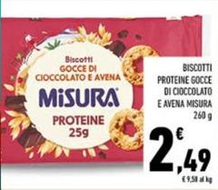 Misura - Biscotti Proteine Gocce Di Cioccolato E Avena