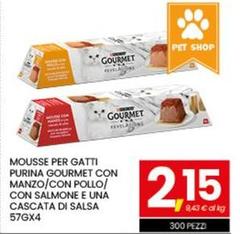 Purina - Mousse Per Gatti Manzo/Con Pollo/Con Salmone E Una Cascata Di Salsa