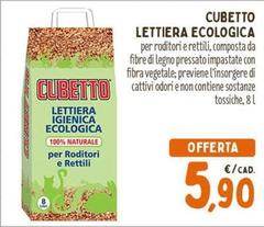 Cubetto Lettiera Ecologica