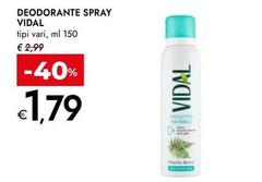 Vidal - Deodorante Spray