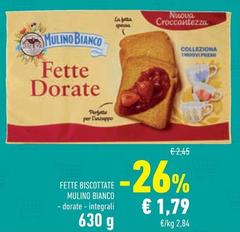 Mulino Bianco - Fette Biscottate